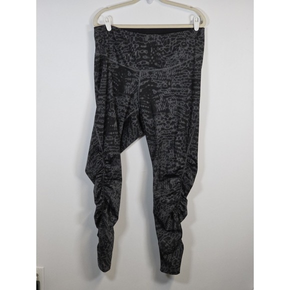 adidas Pants - Adidas 11 Honore Studio Leggings Grey Black 3X Athletic Yoga Performance